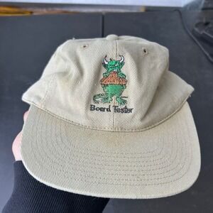VTG Hewlett Packard Board Tester Embroidered Monster Baseball Cap Khaki One Size